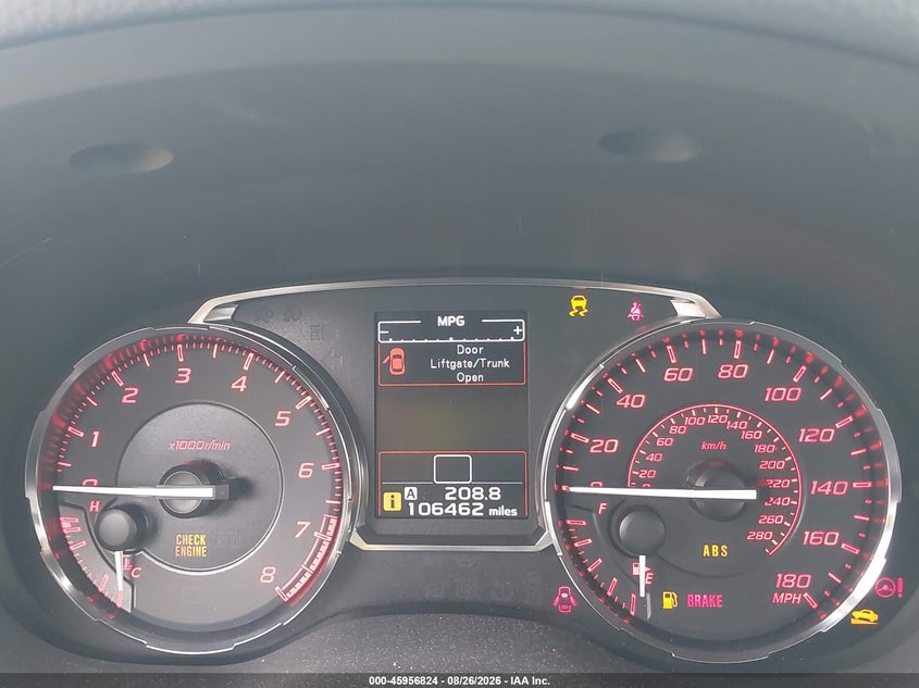 SUBARU WRX 2017 VIN JF1VA1B62H9829949