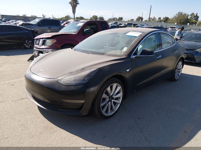 Vin: 5yj3e1eb3jf188417, lot: 46456076, tesla model 3 long range/performance 20182