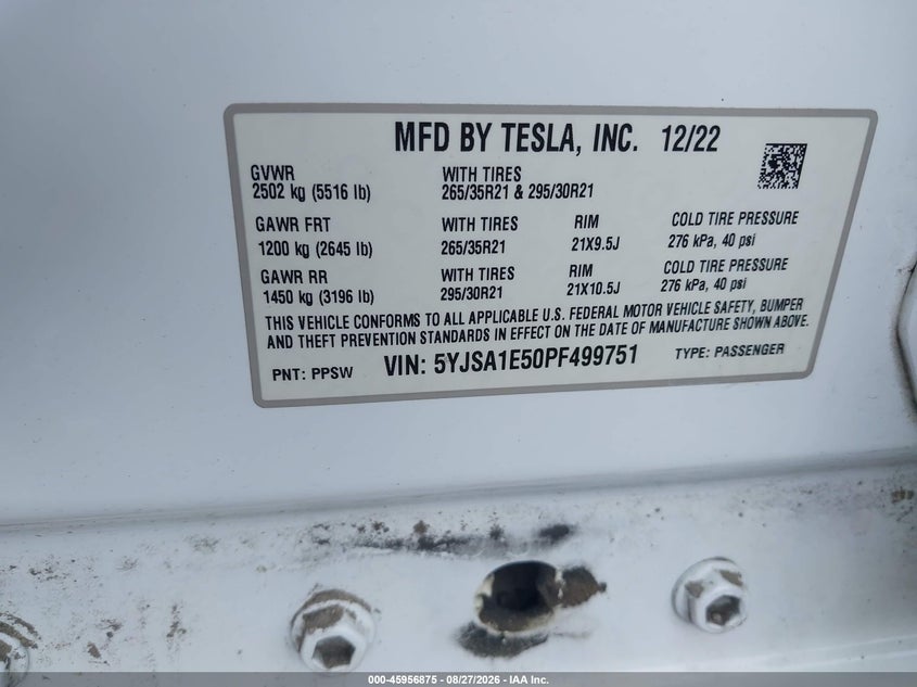 TESLA MODEL S - zdjęcie 9