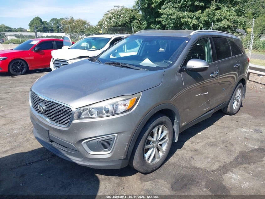 Vin: 5xypgda37hg186846, lot: 46456128, kia sorento 2.4l lx 20172