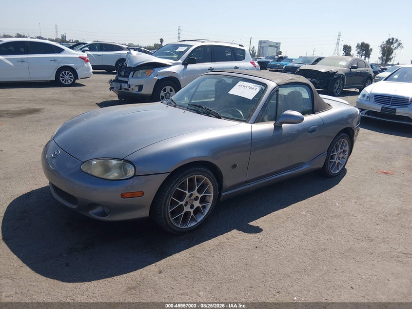 2002 Mazda MX-5, Обычный износ, IAAI, VIN JM1NB353420224525 — фото 2