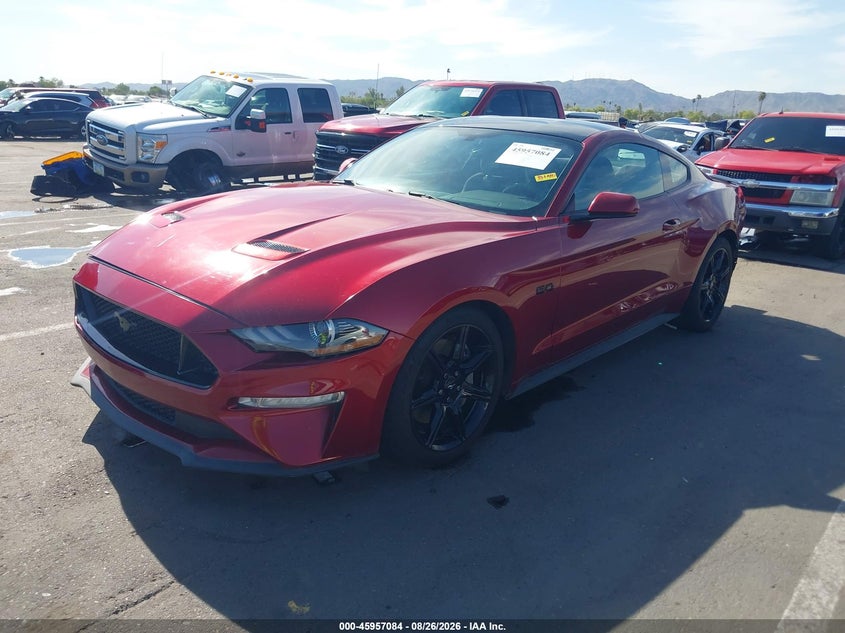 2019 Ford Mustang, Удар ззаду, IAAI, VIN 1FA6P8CFXK5176702 — фото 2