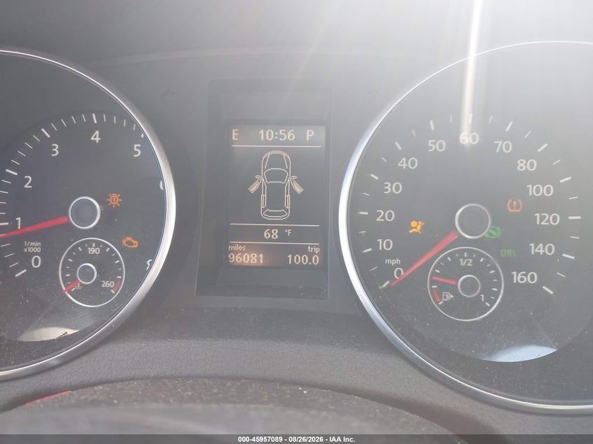 VOLKSWAGEN GOLF 2012 VIN WVWBB7AJ0CW315191