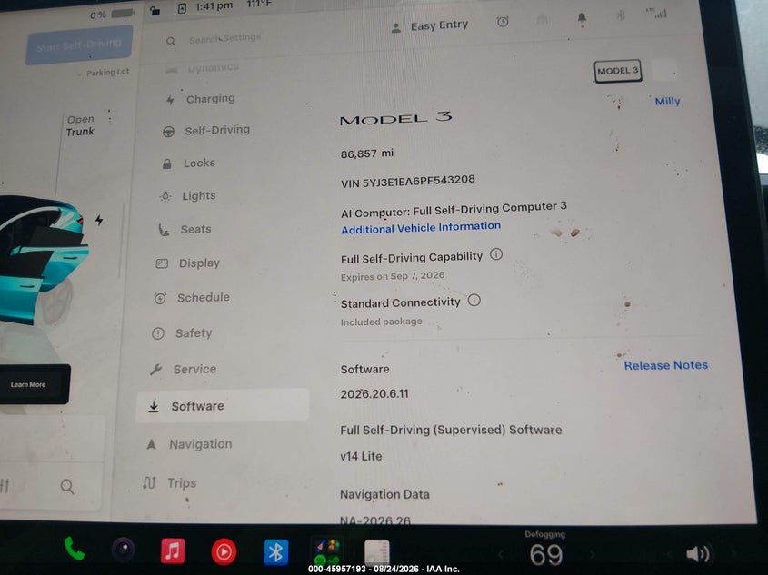 2023 TESLA MODEL 3 auction photo 7