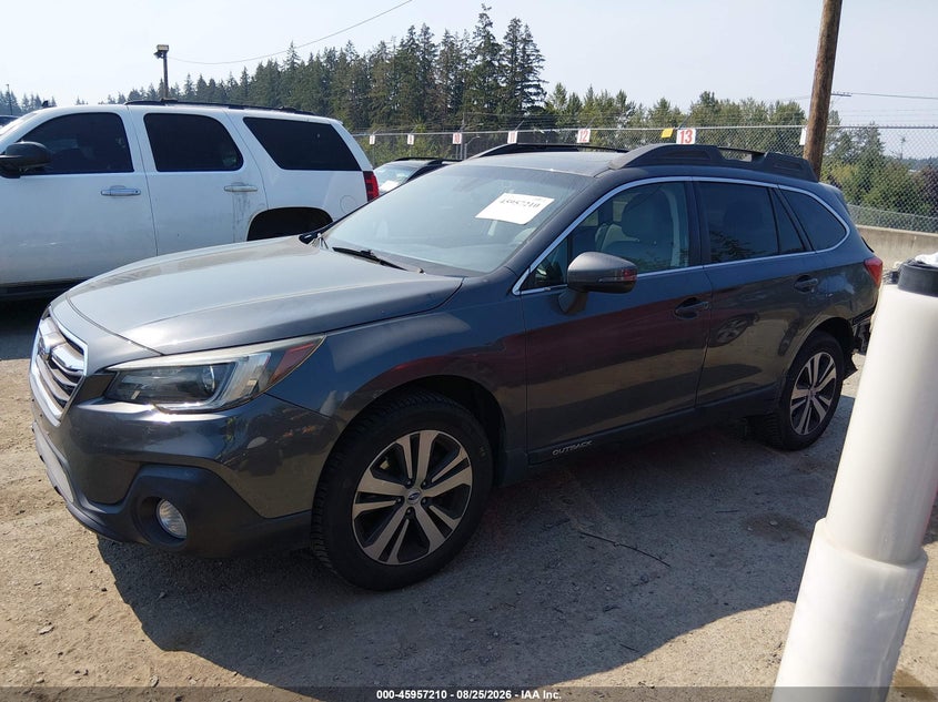 2019 Subaru Outback, Rear, IAAI, VIN 4S4BSANC7K3361072 — photo 2