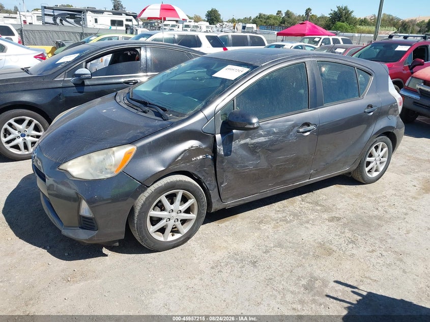 Vin: jtdkdtb3xc1009020, lot: 46456429, toyota prius c three 20122