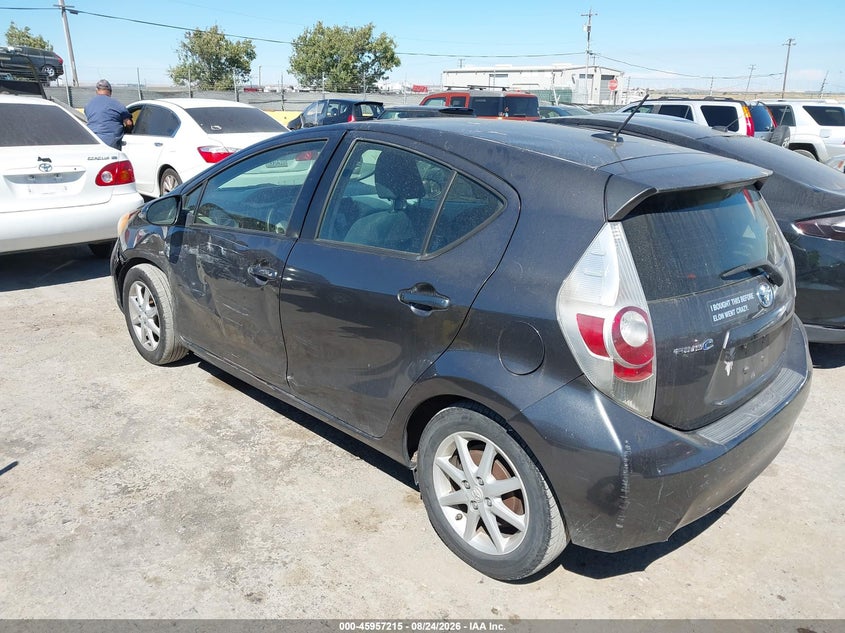 Vin: jtdkdtb3xc1009020, lot: 46456429, toyota prius c three 20123