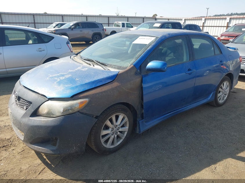 2010 Toyota Corolla, Left & Right Side, IAAI, VIN 1NXBU4EE6AZ240913 — photo 2