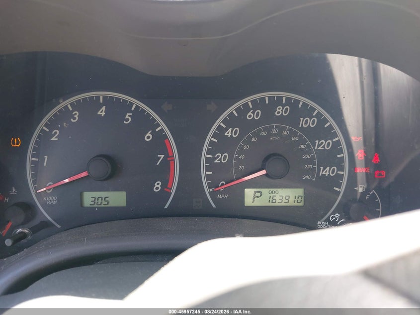 2009 TOYOTA COROLLA SEDAN 1.8L I-4 DOHC, VVT, REGULAR , 132HP