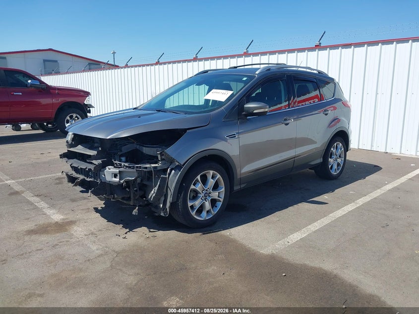 2014 Ford Escape, Удар спереди, IAAI, VIN 1FMCU9J91EUE54028 — фото 2