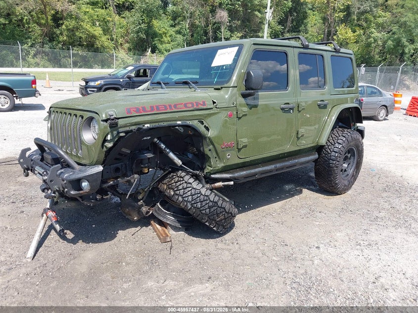 Vin: 1c4hjxfg5mw507511, lot: 46456651, jeep wrangler unlimited rubicon 4x4 20212