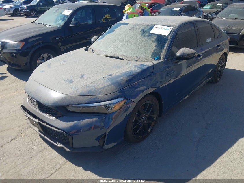 2025 Honda Civic, Front End, IAAI, VIN 2HGFE2F52SH505015 — photo 2