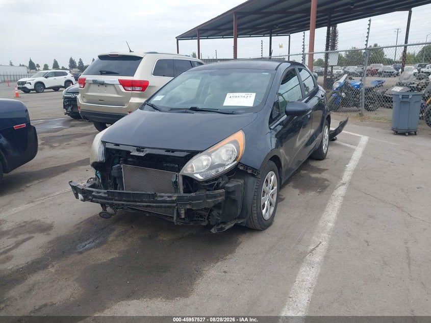2013 Kia Rio, Front End, IAAI, VIN KNADN5A34D6117413 — photo 2