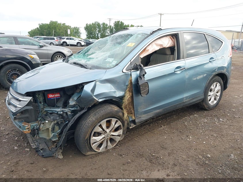 2014 Honda CR-V, Перекидання, IAAI, VIN 2HKRM4H75EH682243 — фото 2