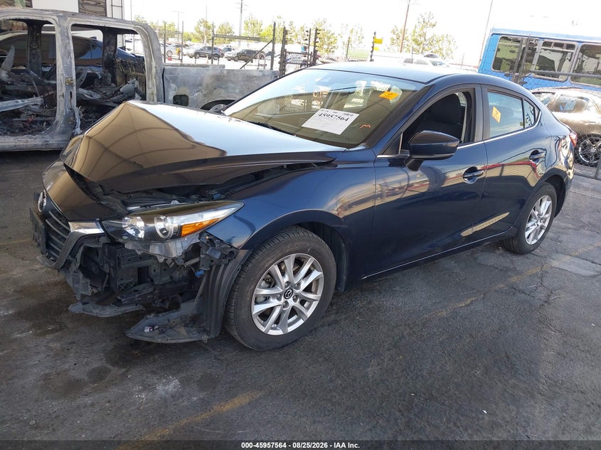 2018 Mazda 3, Front End, IAAI, VIN 3MZBN1U7XJM186830 — photo 2