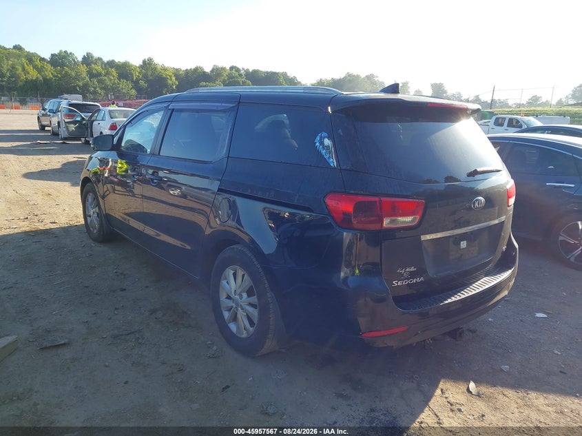 Vin: kndmb5c13g6127958, lot: 46456781, kia sedona lx 20163