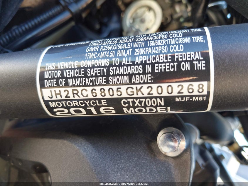 HONDA CTX700 2016