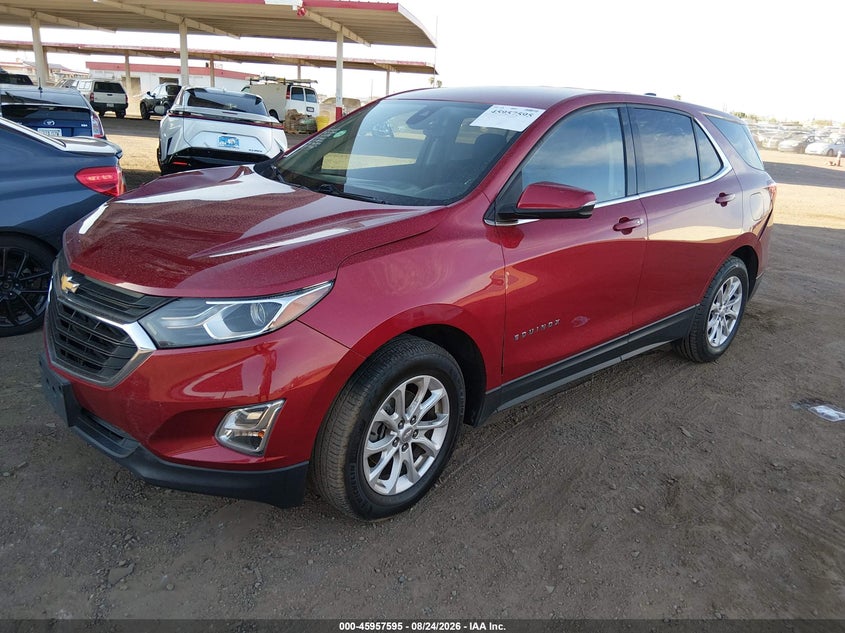 2019 Chevrolet Equinox Lt, Right Front, IAAI, VIN 3GNAXJEVXKS641198 — photo 2