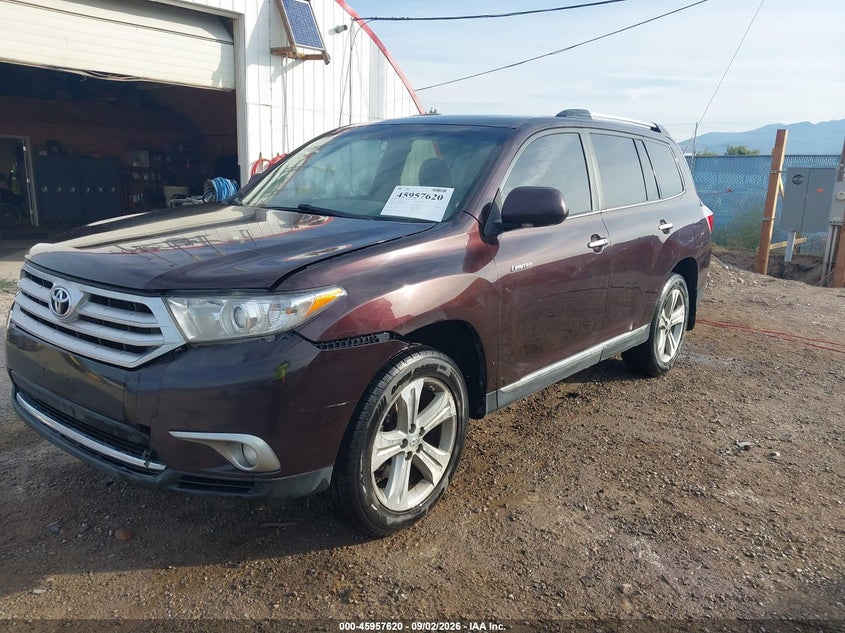 Vin: 5tddk3eh4ds238108, lot: 46456834, toyota highlander limited v6 20132