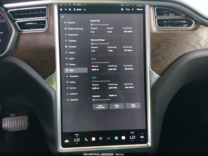 TESLA MODEL S 2017 VIN 5YJSA1E25HF230460
