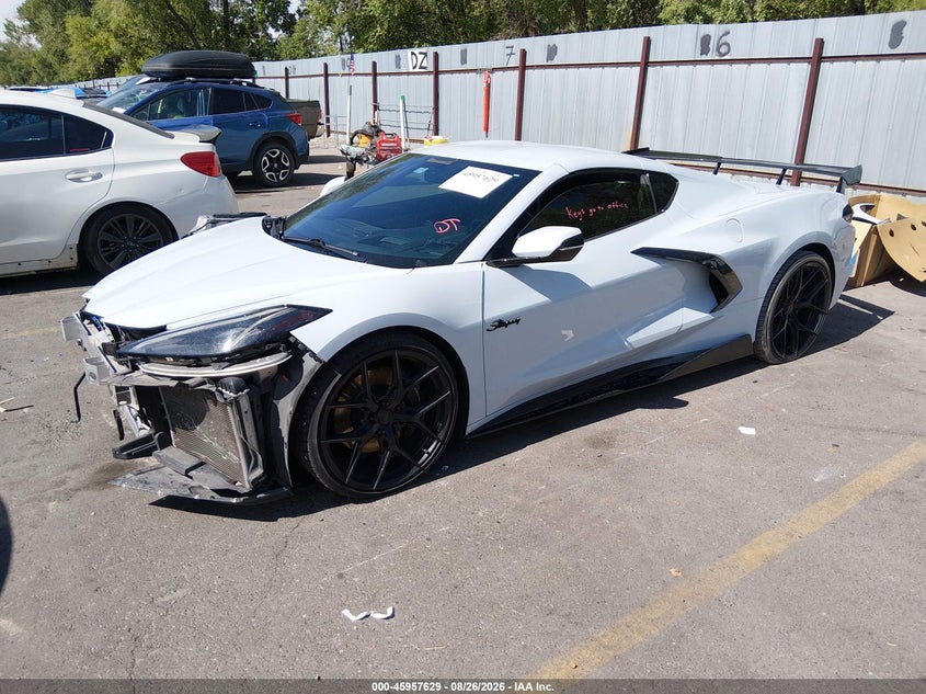 2020 Chevrolet Corvette, Front End, IAAI, VIN 1G1Y82D47L5100746 — photo 2