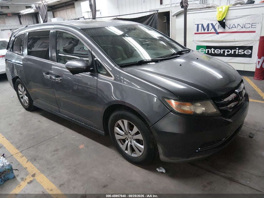 2014 Honda Odyssey Ex-L, Правый бок, IAAI, VIN 5FNRL5H62EB011112