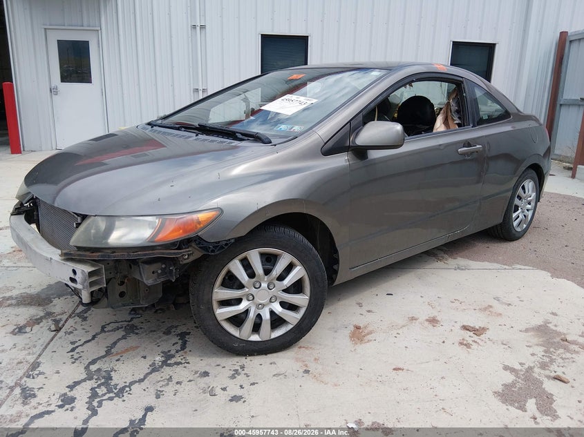 2007 Honda Civic Lx, Biohazard, IAAI, VIN 2HGFG12617H570092 — photo 2
