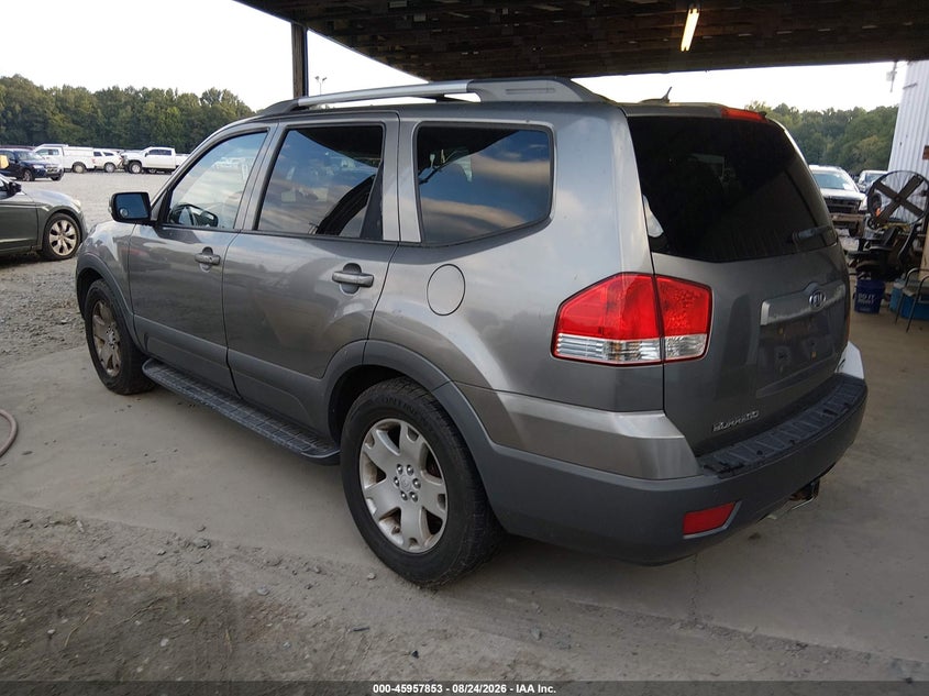 KIA BORREGO 2009 VIN KNDJH742595027485