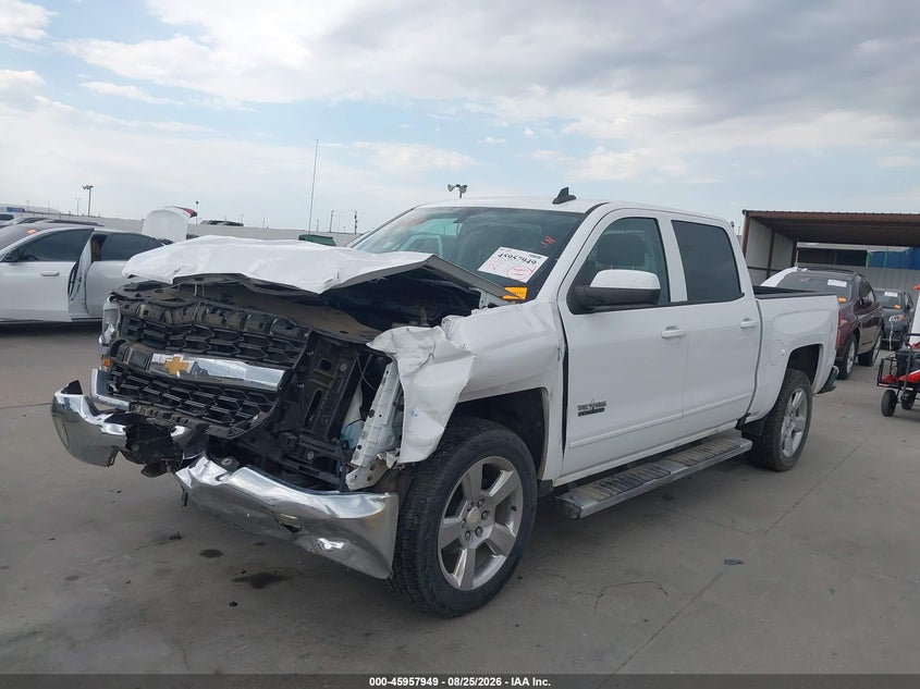 2018 Chevrolet Silverado, Удар спереду, IAAI, VIN 3GCPCREC4JG618254 — фото 2