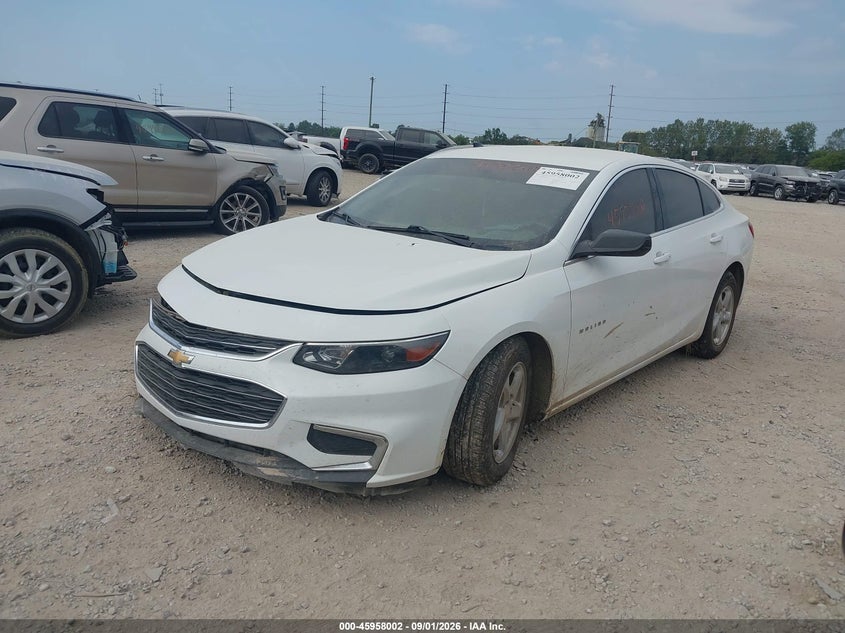 2017 Chevrolet Malibu, Удар спереди, IAAI, VIN 1G1ZC5ST0HF224700 — фото 2