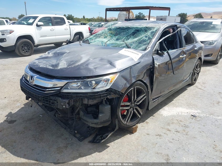 2016 Honda Accord, Rollover, IAAI, VIN 1HGCR2F56GA056841 — photo 2