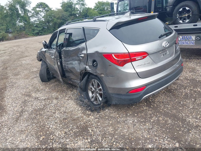Vin: 5xyzu3la9eg214567, lot: 46457305, hyundai santa fe sport 2.0l turbo 20143