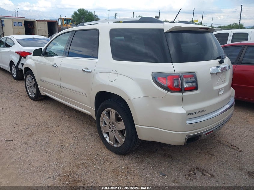Vin: 1gkkrtkd5ej115179, lot: 46457360, gmc acadia denali 20143
