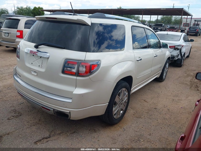 Vin: 1gkkrtkd5ej115179, lot: 46457360, gmc acadia denali 20144