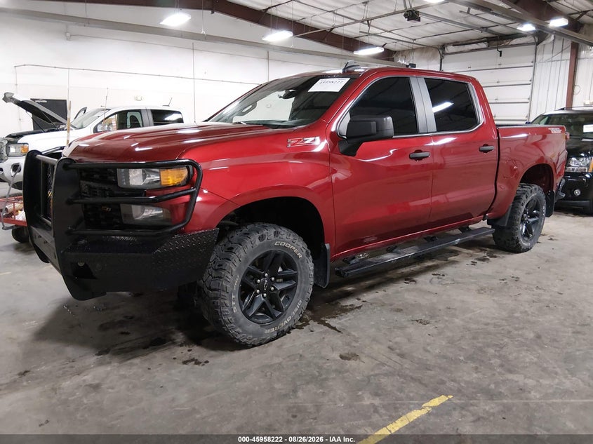 2021 Chevrolet Silverado, Exterior Burn, IAAI, VIN 1GCPYCEF3MZ319514 — photo 2