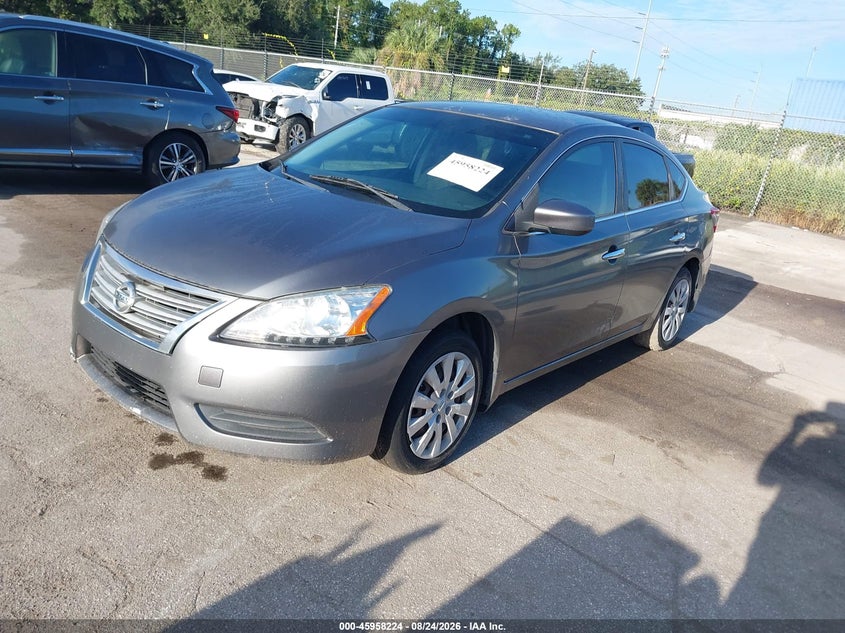 2015 Nissan Sentra, Обидва боки, IAAI, VIN 3N1AB7AP3FY310146 — фото 2