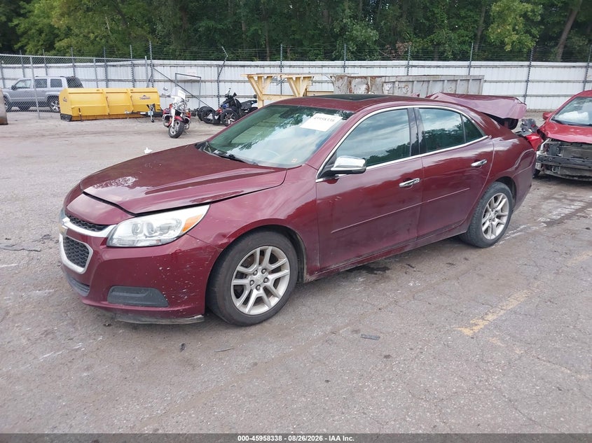2016 Chevrolet Malibu, Rear, IAAI, VIN 1G11C5SA6GF120125 — photo 2