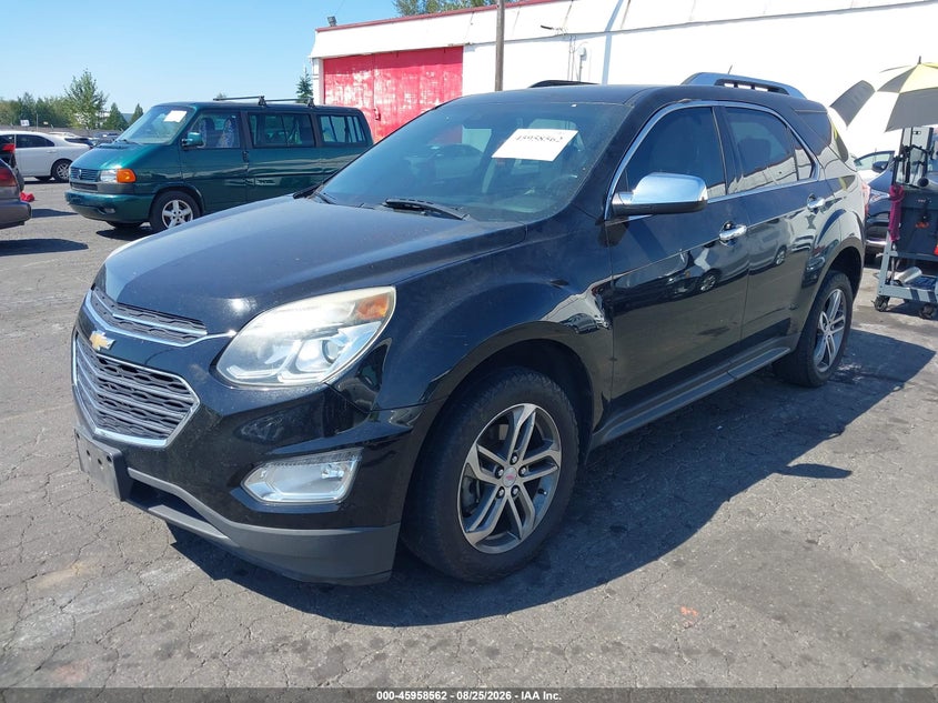 2016 Chevrolet Equinox, Перёд и зад, IAAI, VIN 2GNALDEK7G1160735 — фото 2