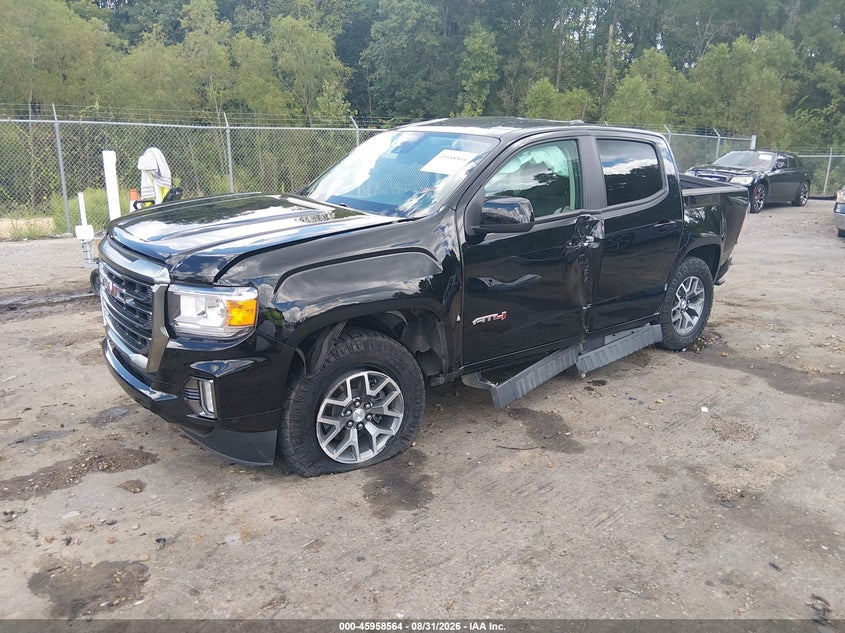 Vin: 1gtg6fenxm1149634, lot: 46457783, gmc canyon 4wd  short box at4 - leather 20212