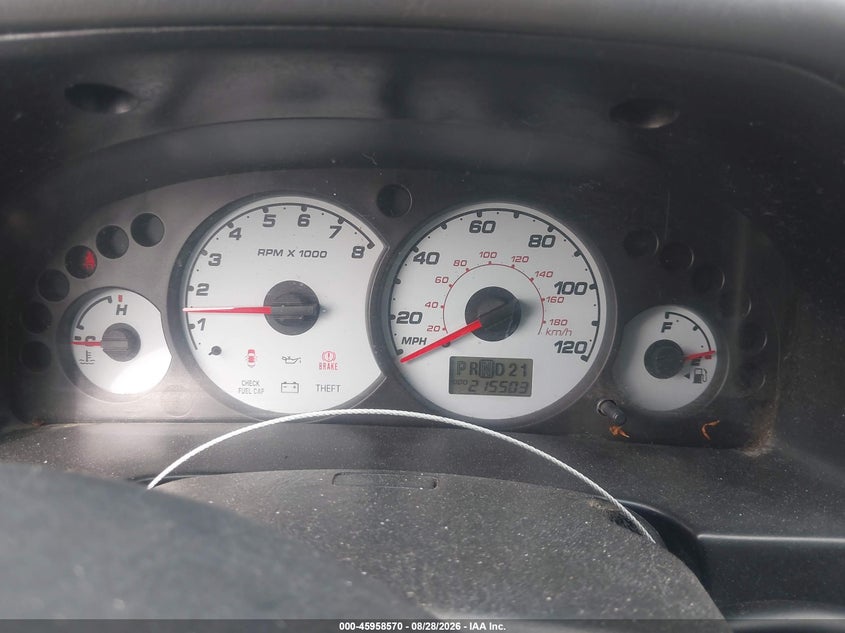 2003 FORD ESCAPE SPORT UTILITY VEHICLE 3.0L V-6 DOHC, REGULAR , 201HP