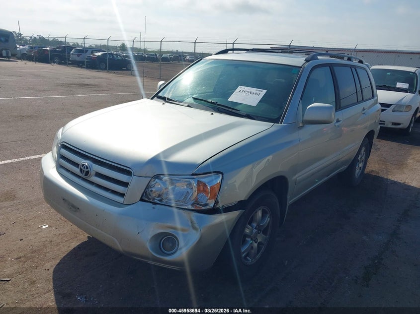 2007 Toyota Highlander, Обычный износ, IAAI, VIN JTEEP21A370205113 — фото 2