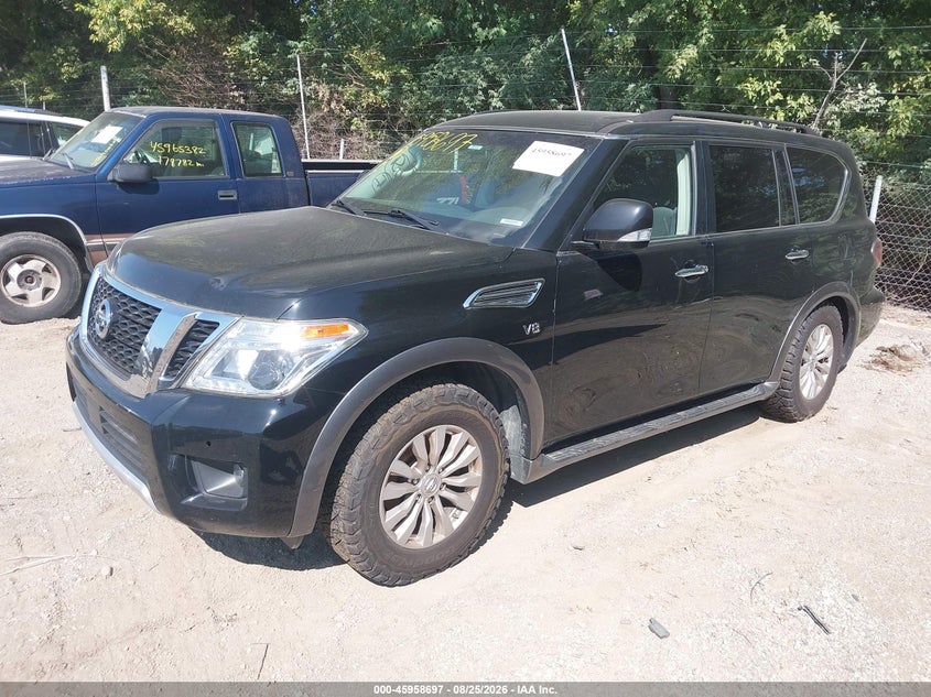 2017 Nissan Armada, Затоплення, IAAI, VIN JN8AY2NC9H9509303 — фото 2