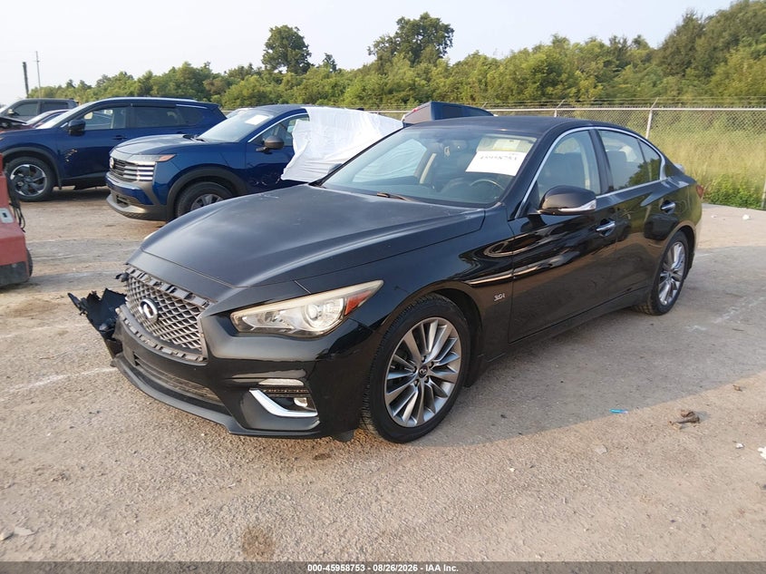Vin: jn1ev7ap4km511205, lot: 46457972, infiniti q50 3.0t luxe 20192