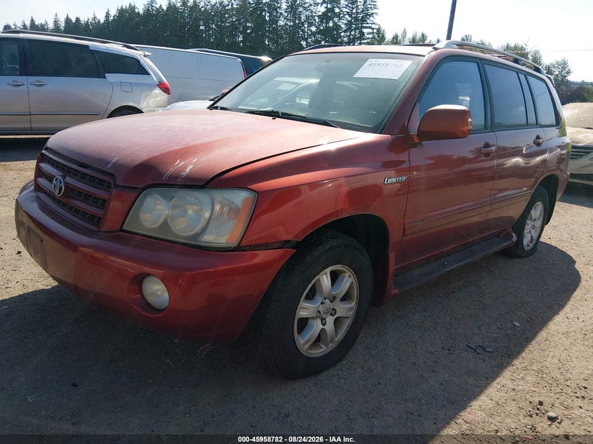 2003 TOYOTA HIGHLANDER SPORT UTILITY VEHICLE 3.0L V-6 DOHC, VVT, REGULAR , 220HP