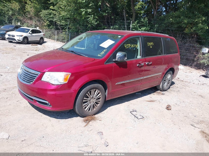 2014 Chrysler Town & Country, Затоплення, IAAI, VIN 2C4RC1CG2ER408879 — фото 2