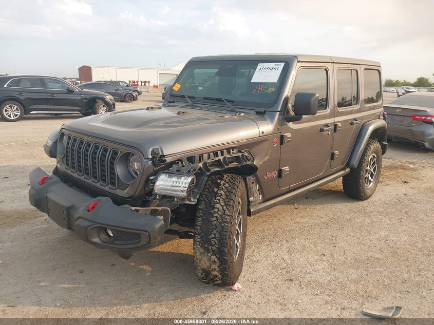 2025 Jeep Wrangler 4-Door Rubicon 4X4, Ходовая, IAAI, VIN 1C4PJXFNXSW649232 — фото 2