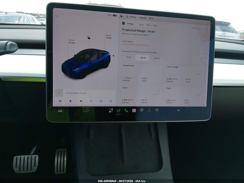 TESLA MODEL Y 2022 VIN 7SAYGDEFXNF377028