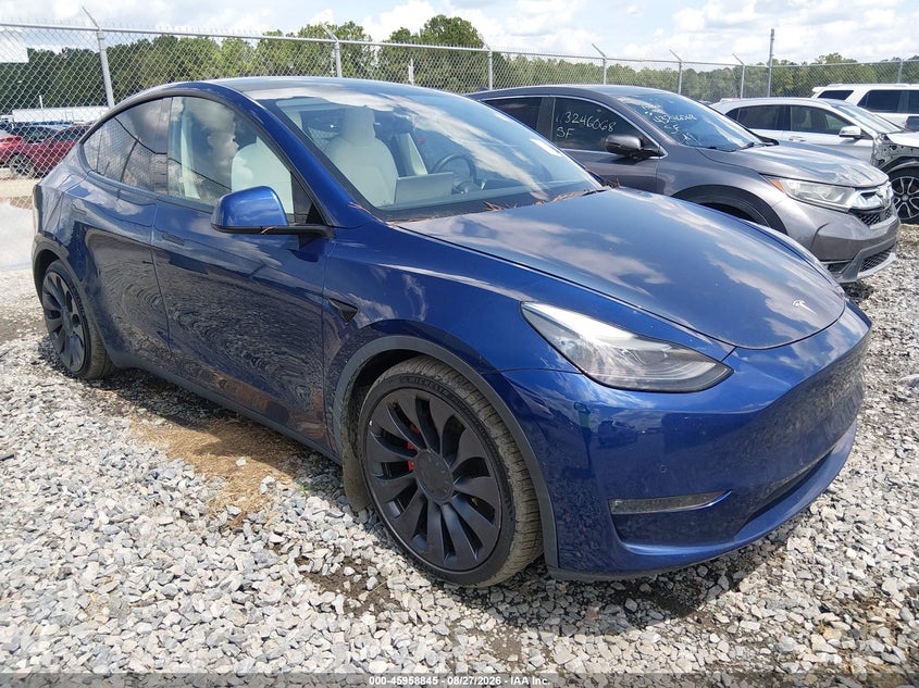 Vin: 7saygdefxnf377028, lot: 46458064, tesla model y performance dual motor all-wheel drive 2022 img_1