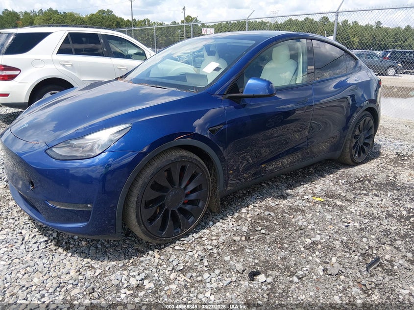 TESLA MODEL Y 2022 VIN 7SAYGDEFXNF377028