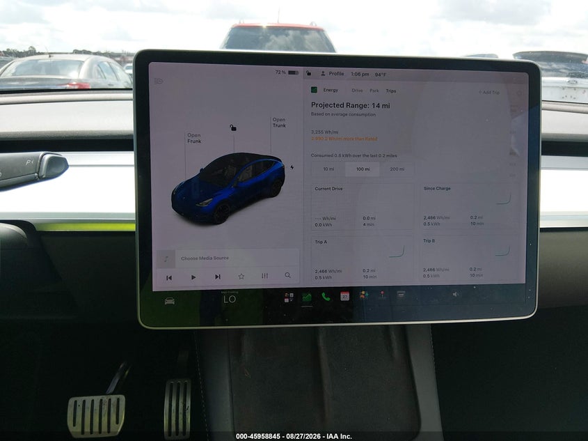 TESLA MODEL Y 2022 VIN 7SAYGDEFXNF377028